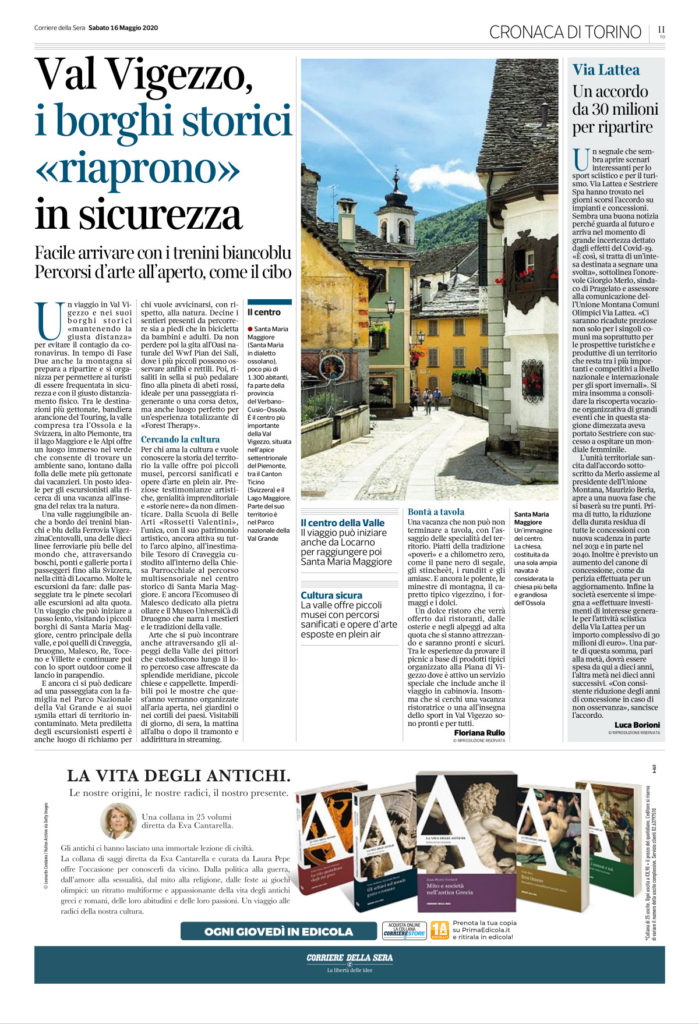 La montagna alla giusta distanza su Corriere Torino