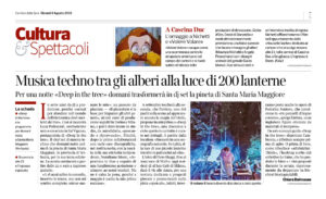 Deep in the Tree su Corriere Torino